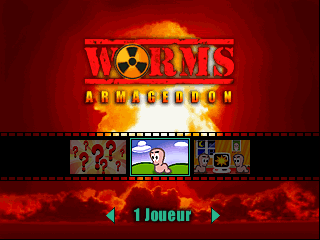 Worms Armageddon (Europe) (En,Fr,De,Es,It,Nl) Title Screen